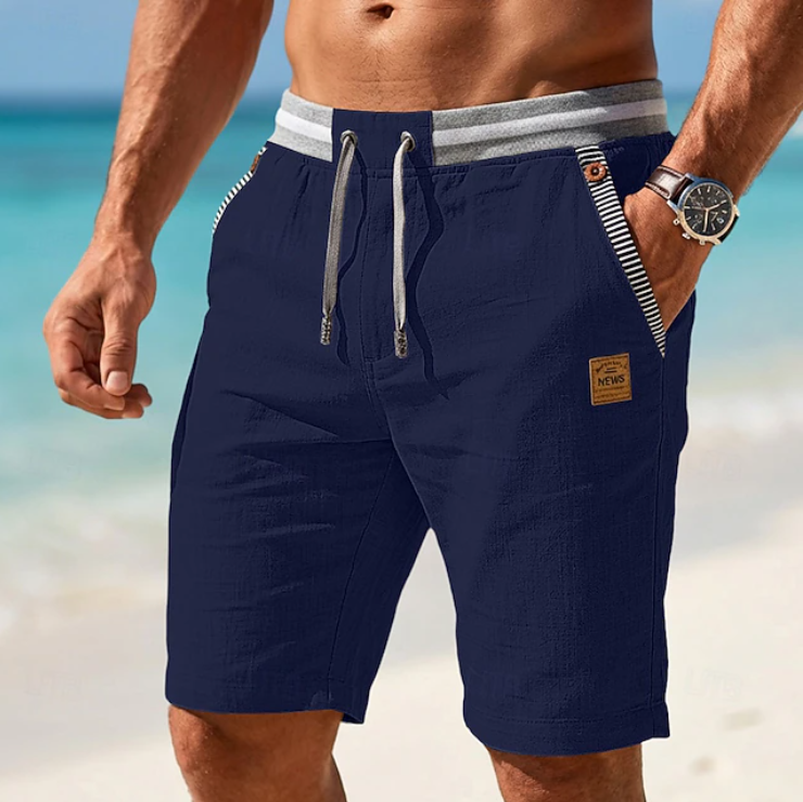 Hendrix | Herren Sommer Shorts Relaxed Fit Freizeit mit Kordelzug
