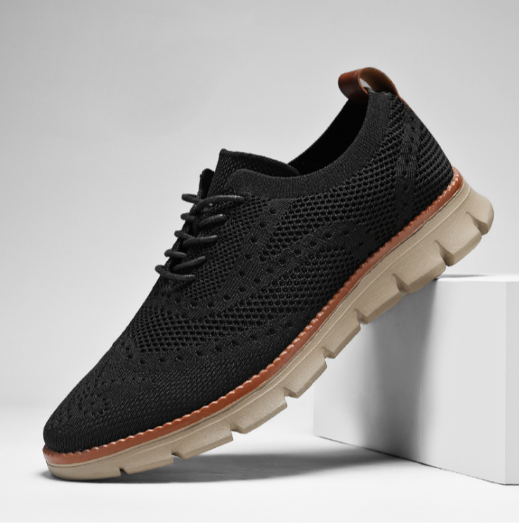 Damen Dress Sneaker Regular Fit Freizeit Brogue-Muster