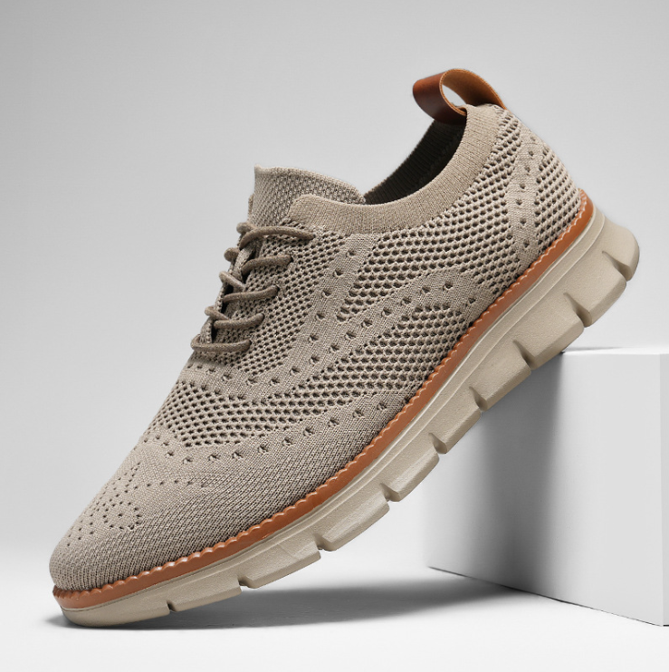 Damen Dress Sneaker Regular Fit Freizeit Brogue-Muster