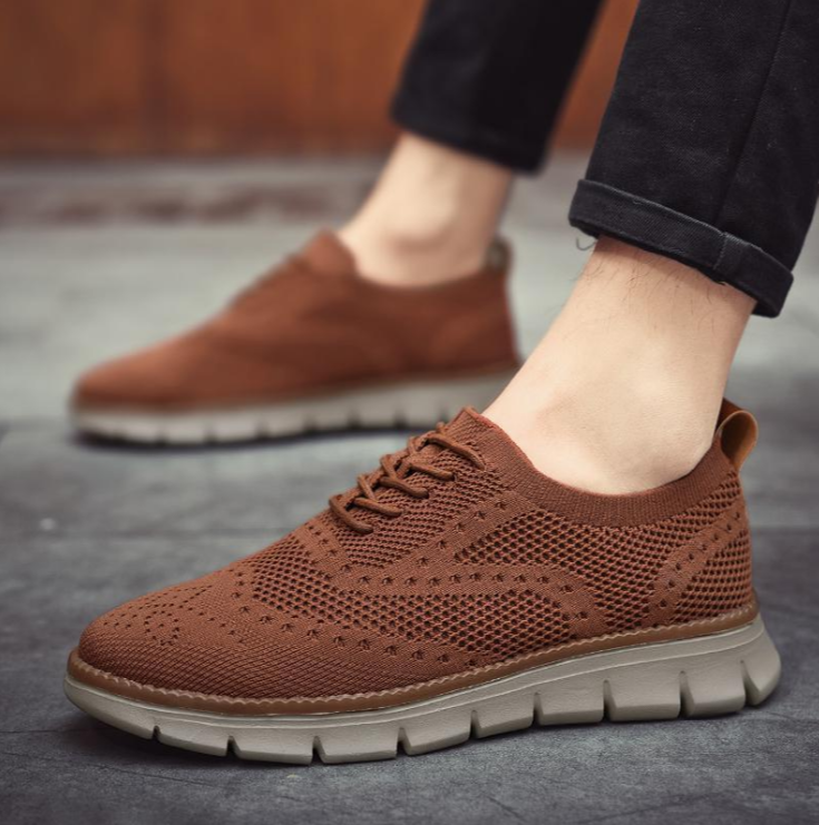 Damen Dress Sneaker Regular Fit Freizeit Brogue-Muster