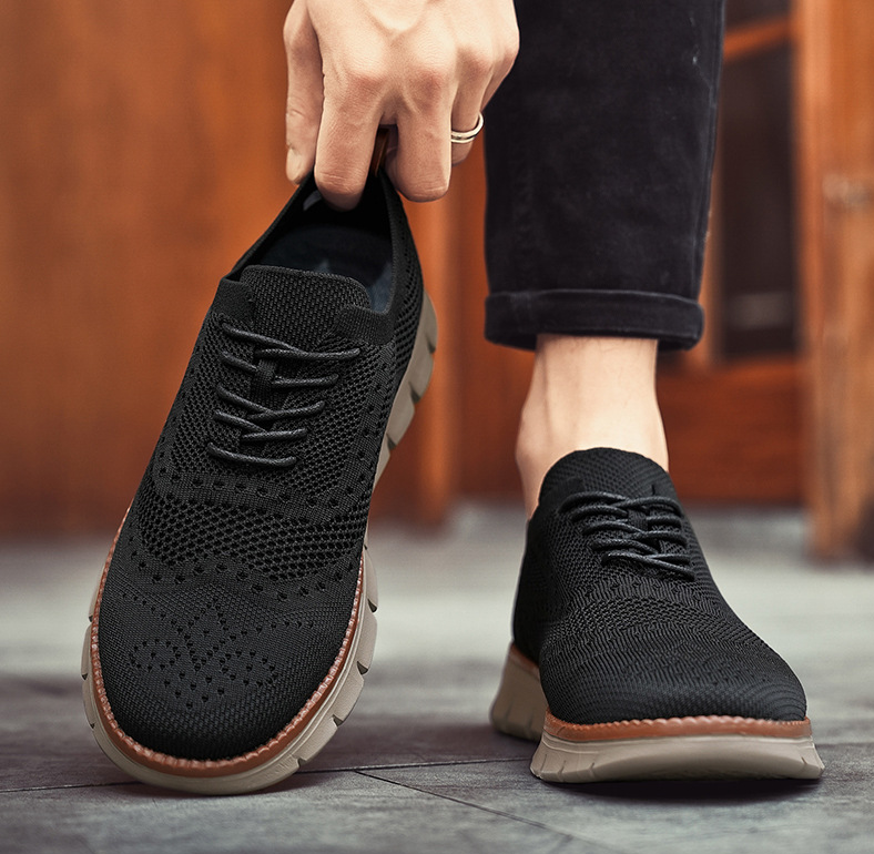 Damen Dress Sneaker Regular Fit Freizeit Brogue-Muster
