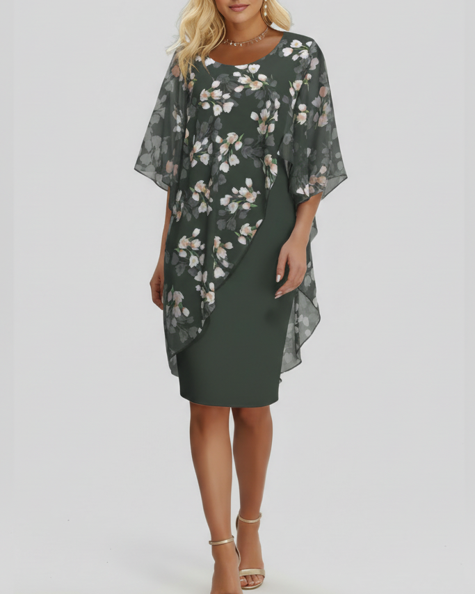 Damen Sommerkleid I Midi Tailliert Elegant Business Freizeit