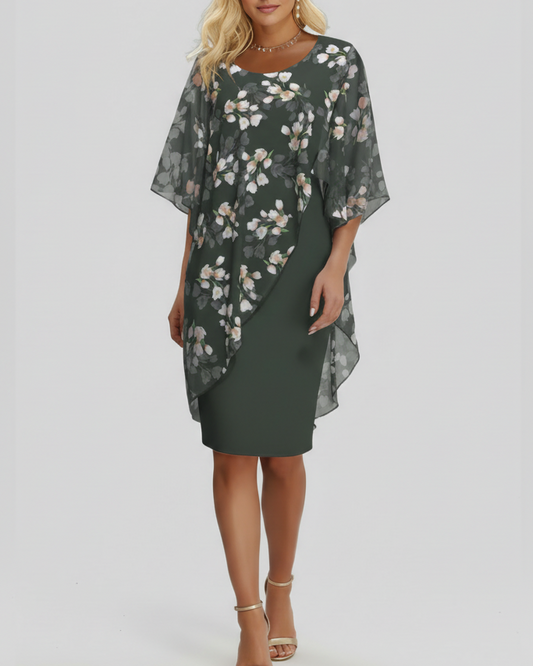 Damen Sommerkleid I Midi Tailliert Elegant Business Freizeit