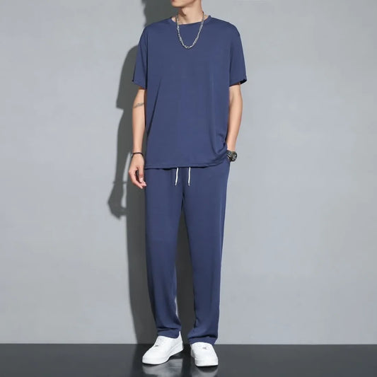 Zweiteiliges Set Herren Relaxed Fit Freizeit