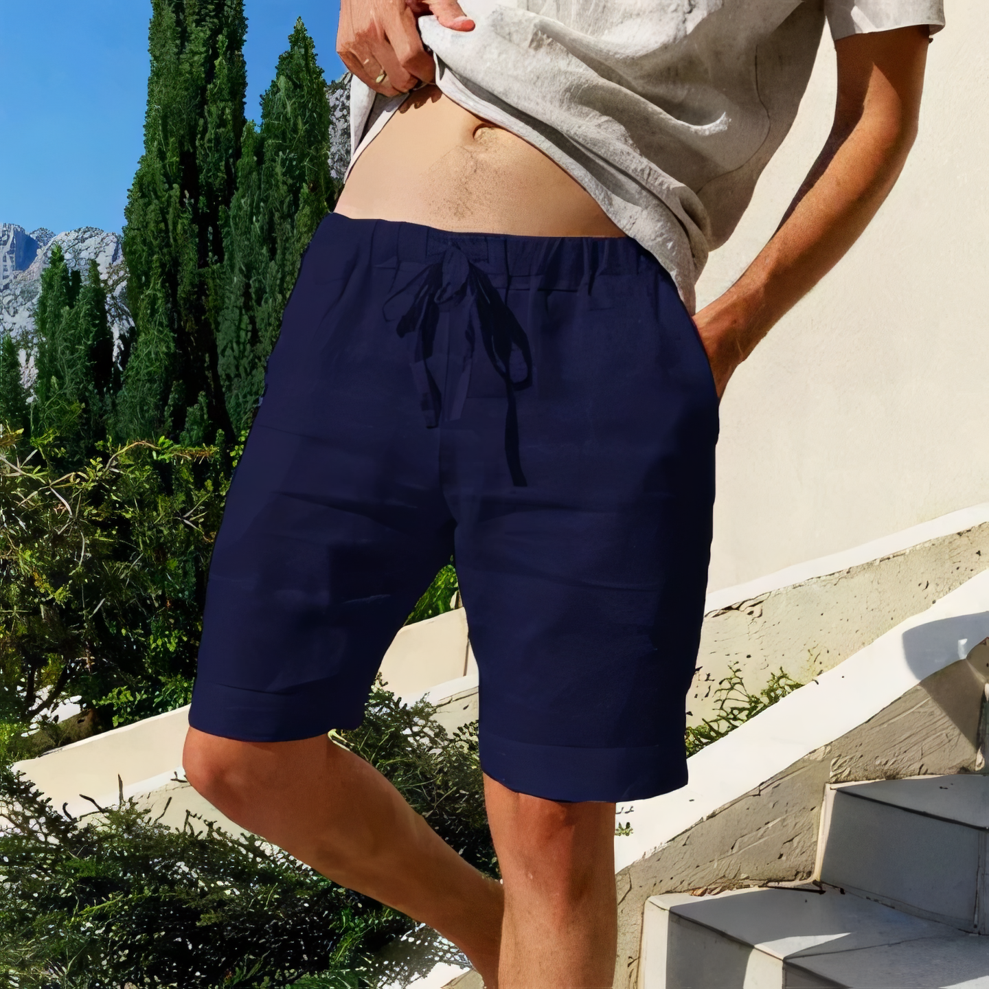 Herren Relaxed Fit Sommershorts Casual Freizeit Sommer