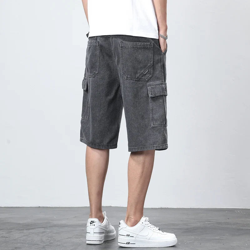 Cargo-Shorts Herren Regular Fit Freizeit vielseitig