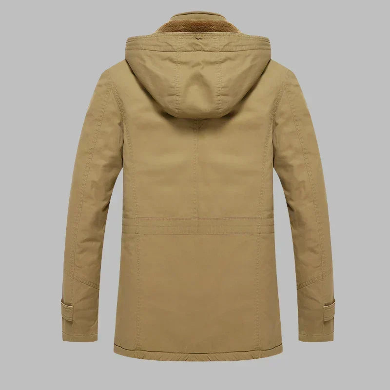 Herren Winterparka Wasserdicht Fleecegefüttert Freizeit