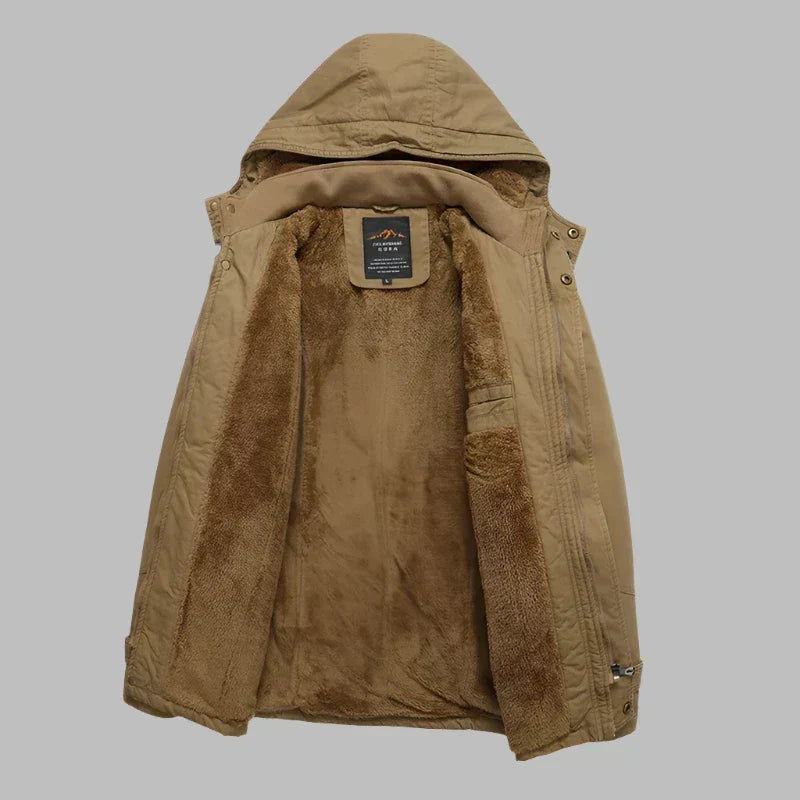 Herren Winterparka Wasserdicht Fleecegefüttert Freizeit