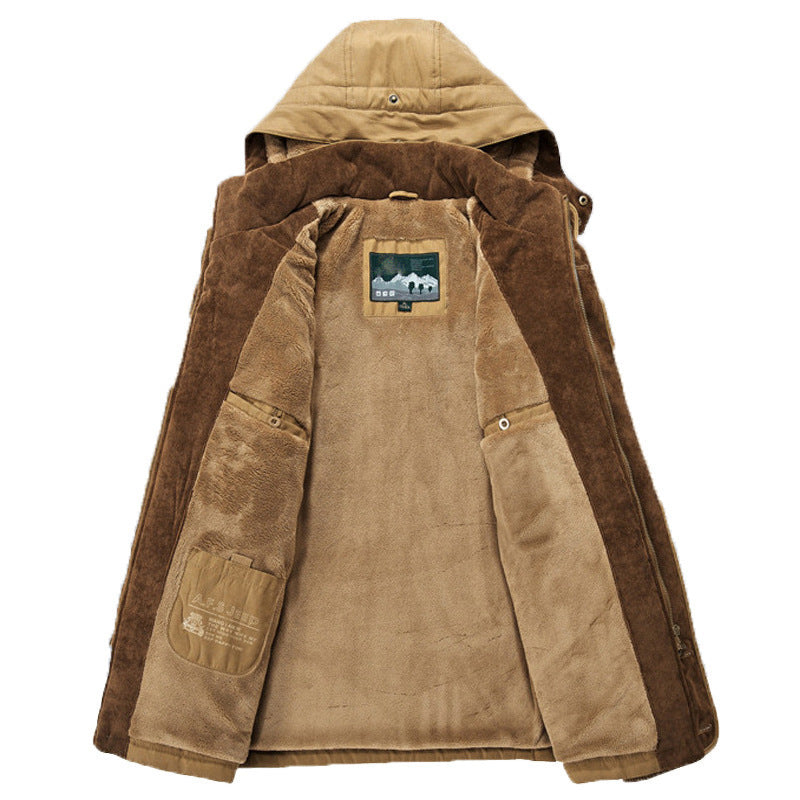 Herren Winterparka Fleecegefüttert Regular Fit Freizeit