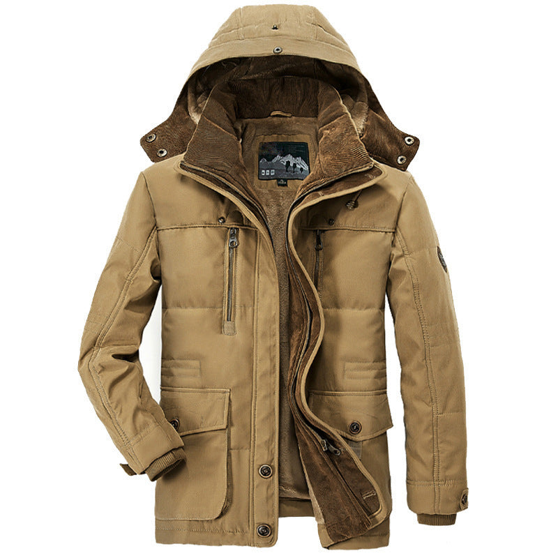 Herren Winterparka Fleecegefüttert Regular Fit Freizeit