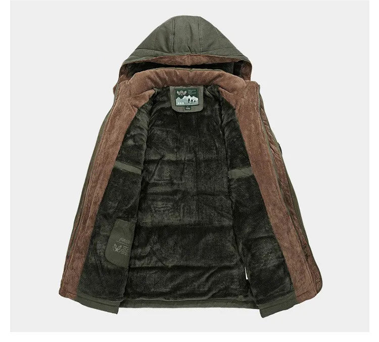 Herren Winterparka Fleecegefüttert Regular Fit Freizeit