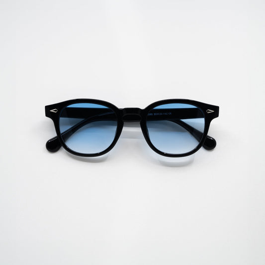 Klassische Sonnenbrille für Herren mit UV-Schutz und blauen Gläsern