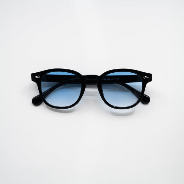 Klassische Sonnenbrille für Herren mit UV-Schutz und blauen Gläsern