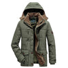 Herren Winterparka Sherpa-Futter Regular Fit Freizeit