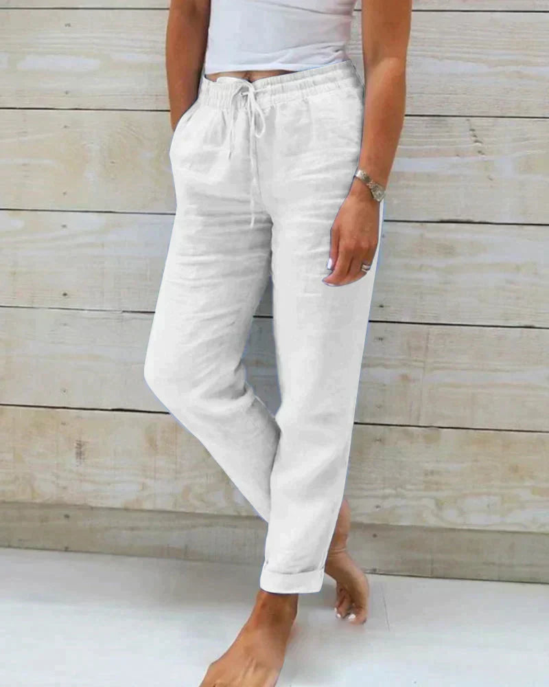 Damen Luftige Sommerhose Relaxed Fit Freizeit