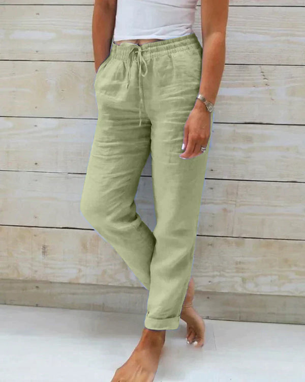 Damen Luftige Sommerhose Relaxed Fit Freizeit