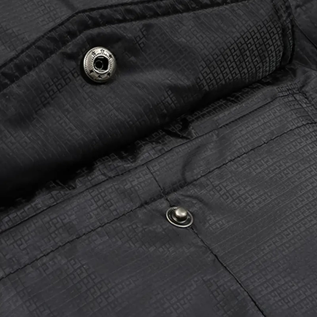 Herren Steppjacke mit Sherpa-Futter Kapuze Winter Freizeit