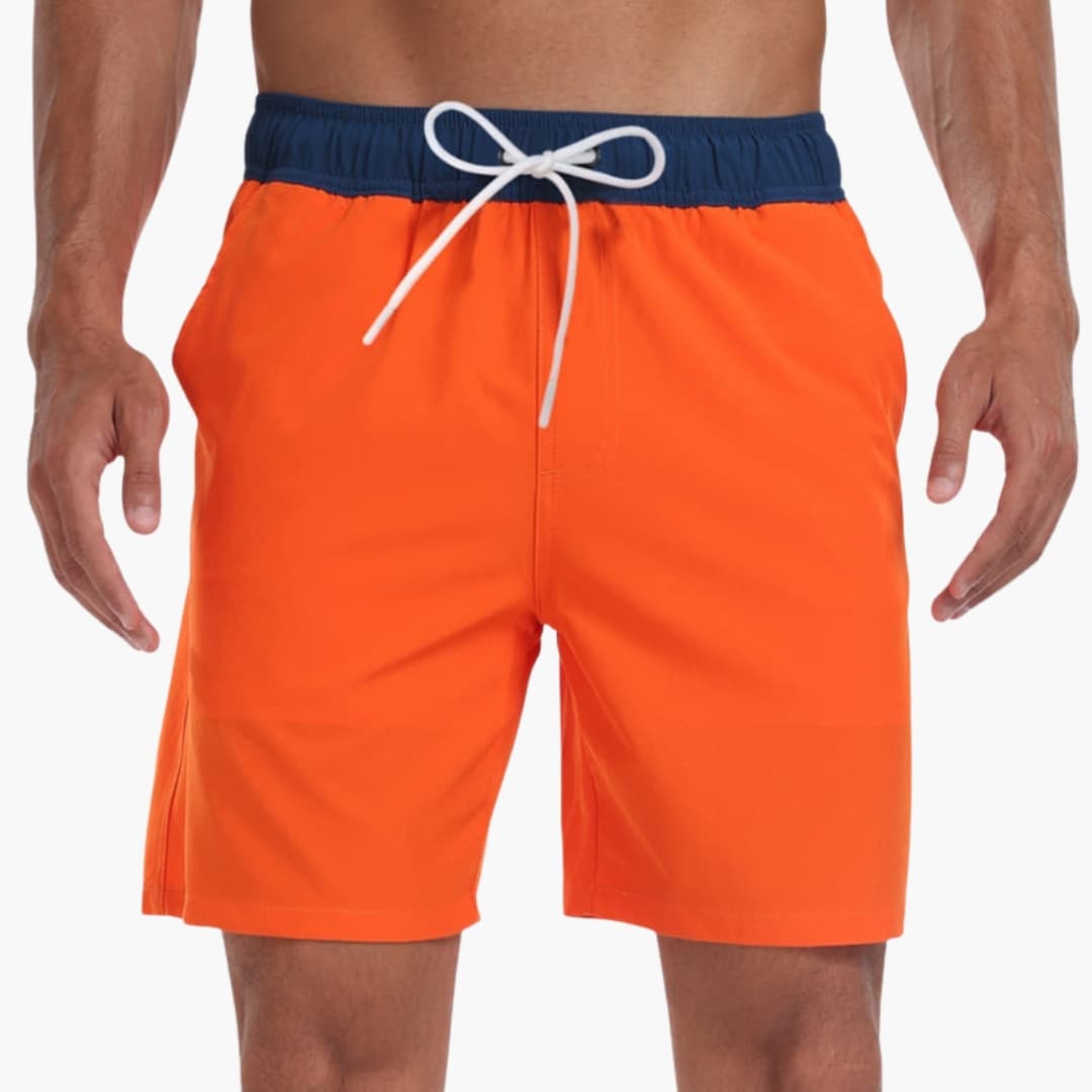 Stylische Badeshorts Herren | Badehosen für Männer mit Kordelzug | Bequeme Shorts für Sommeraktivitäten 0