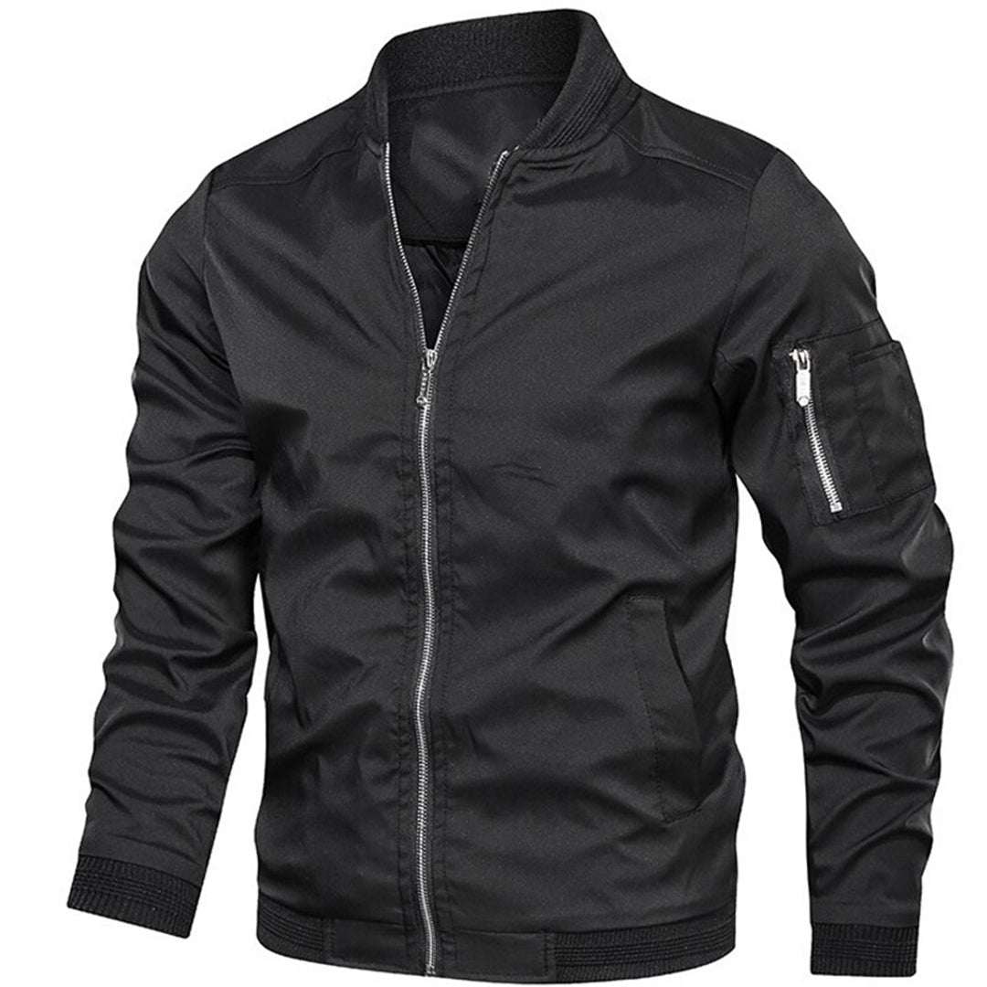 Stylische Herren Jacke | Leichte Bomberjacke mit Stehkragen | Vielseitig Kombinierbar für Frühling und Herbst 1