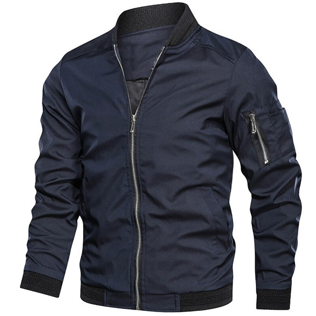 Stylische Herren Jacke | Leichte Bomberjacke mit Stehkragen | Vielseitig Kombinierbar für Frühling und Herbst 2