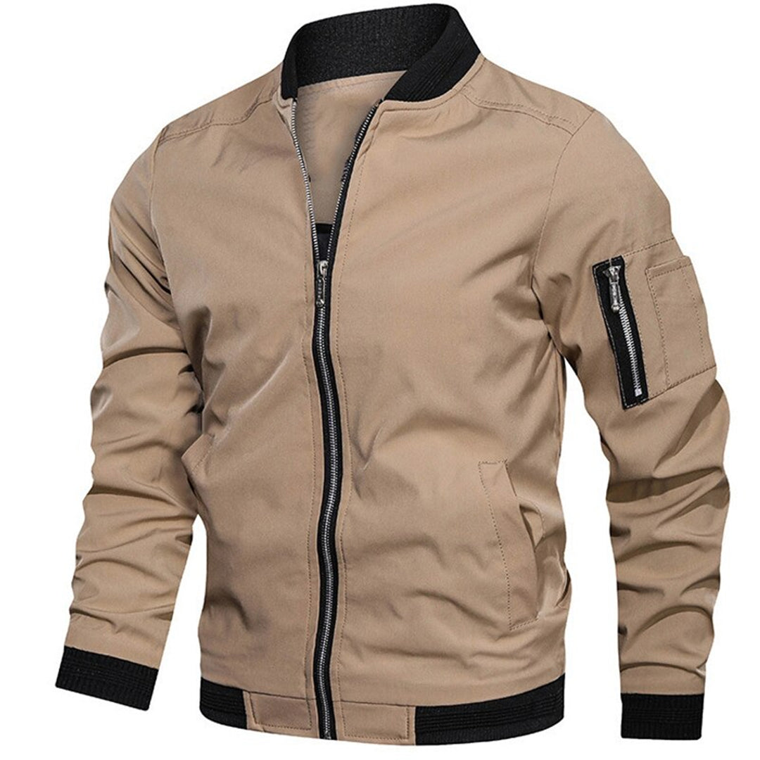 Stylische Herren Jacke | Leichte Bomberjacke mit Stehkragen | Vielseitig Kombinierbar für Frühling und Herbst 3