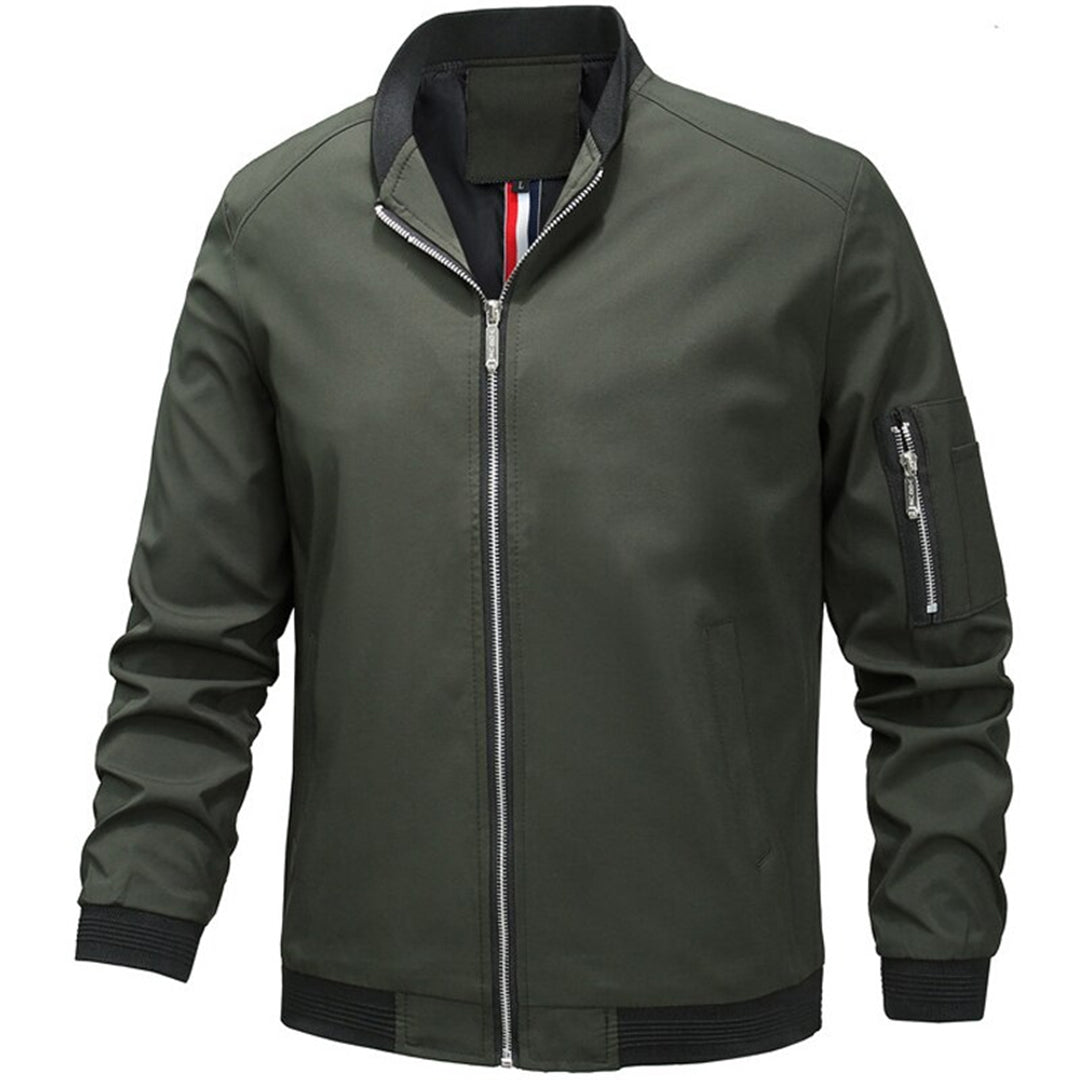Stylische Herren Jacke | Leichte Bomberjacke mit Stehkragen | Vielseitig Kombinierbar für Frühling und Herbst 4