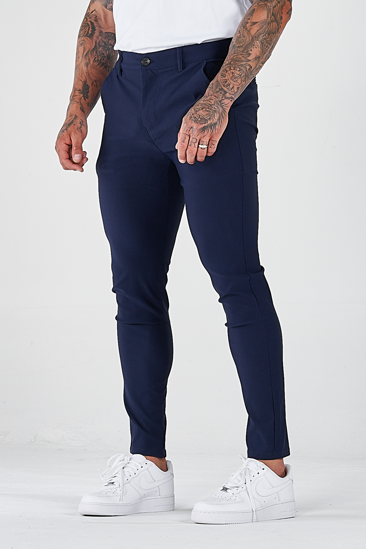 Herren Hose Slim Fit Freizeit schmaler Knöchel