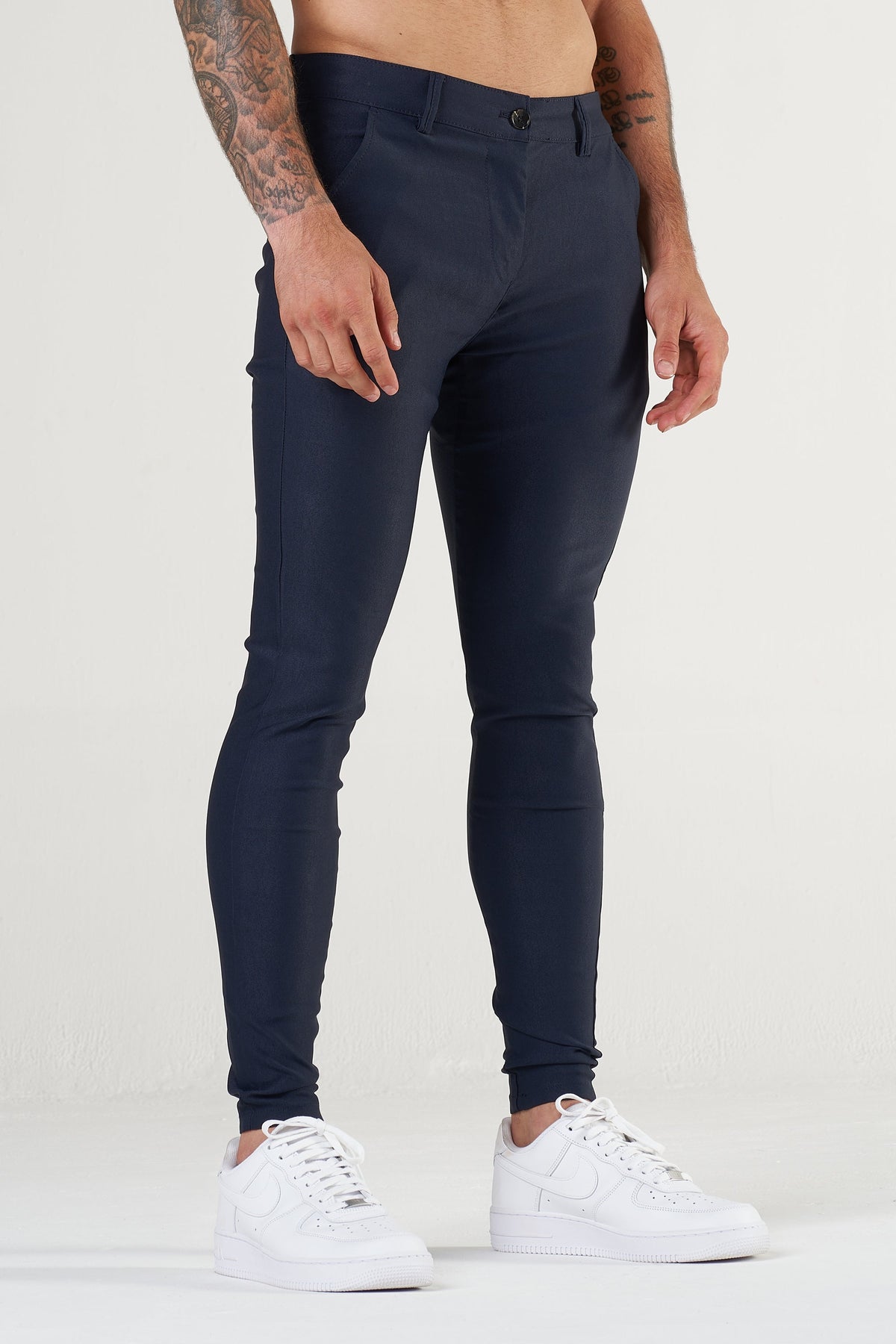 Herren Hose Slim Fit Freizeit schmaler Knöchel