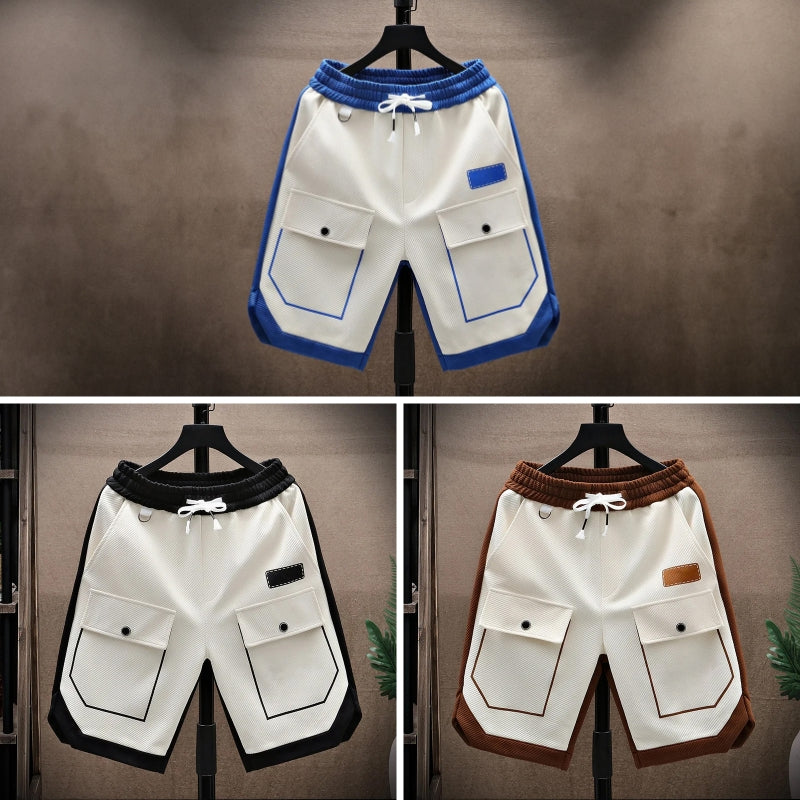 Lockere Herren Shorts für den Sommer mit Kordelzug und Taschen