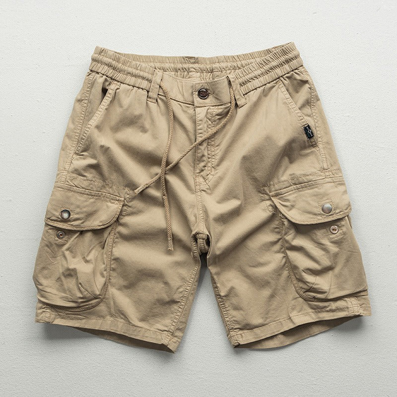 Cargo Shorts für Herren mit lockerer Passform und elastischem Bund