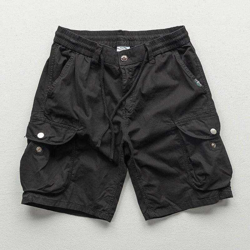 Cargo Shorts für Herren mit lockerer Passform und elastischem Bund