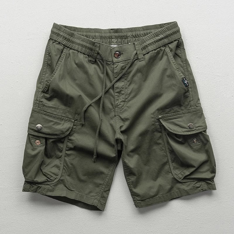Cargo Shorts für Herren mit lockerer Passform und elastischem Bund