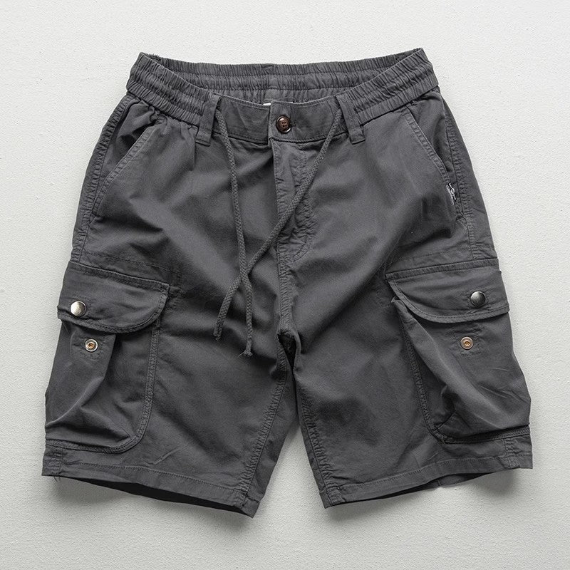 Cargo Shorts für Herren mit lockerer Passform und elastischem Bund