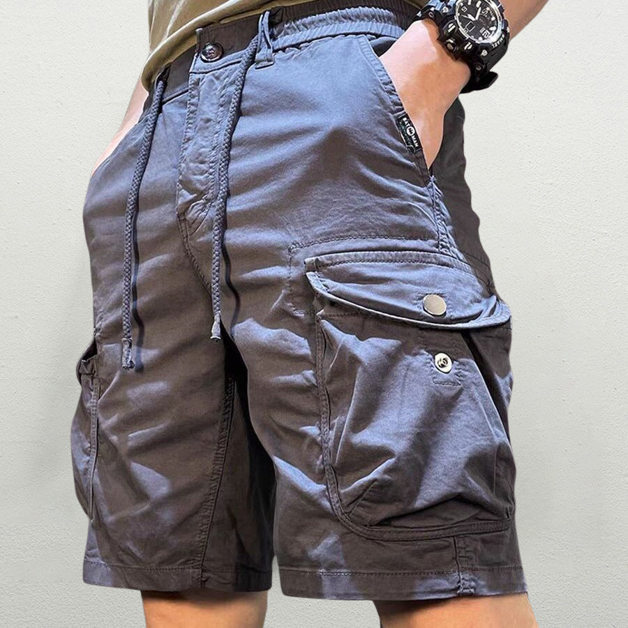 Cargo Shorts für Herren mit lockerer Passform und elastischem Bund
