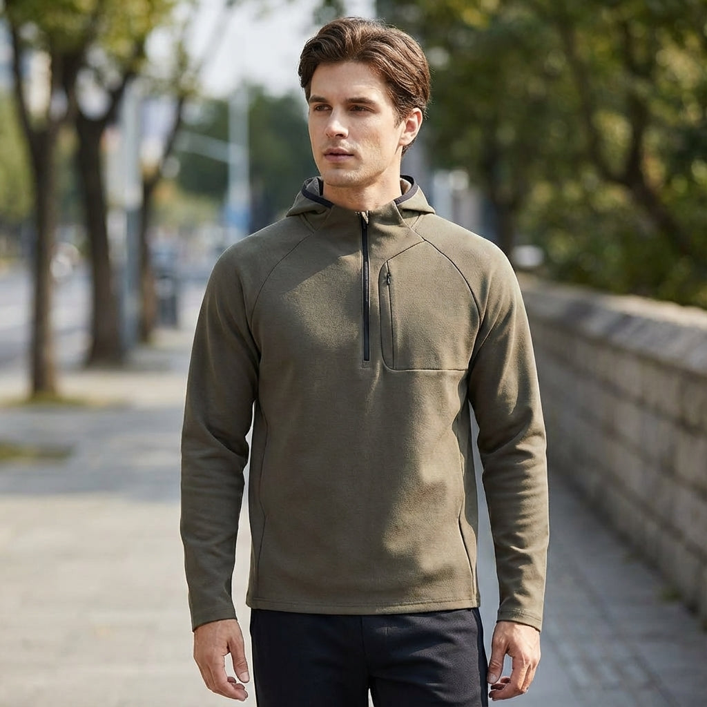 Hoodie Herren Thermo Warm Atmungsaktiv Slim Fit Sport & Freizeit