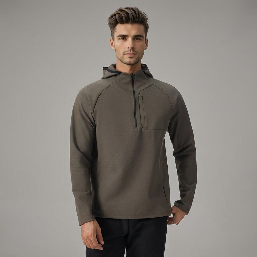 Hoodie Herren Thermo Warm Atmungsaktiv Slim Fit Sport & Freizeit