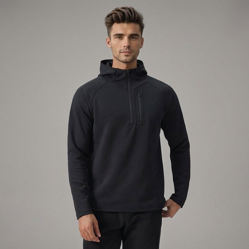 Hoodie Herren Thermo Warm Atmungsaktiv Slim Fit Sport & Freizeit