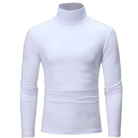 Thermo-Shirt Herren Slim Fit Winter Langarm Hoher Kragen