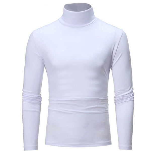 Thermo-Shirt Herren Slim Fit Winter Langarm Hoher Kragen
