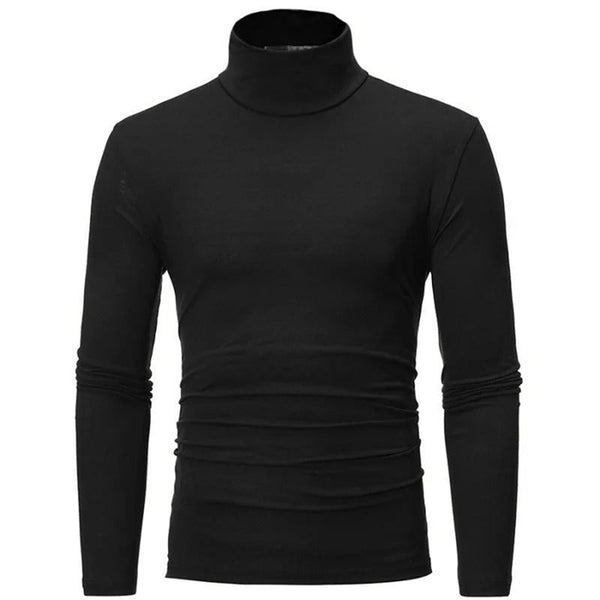 Thermo-Shirt Herren Slim Fit Winter Langarm Hoher Kragen