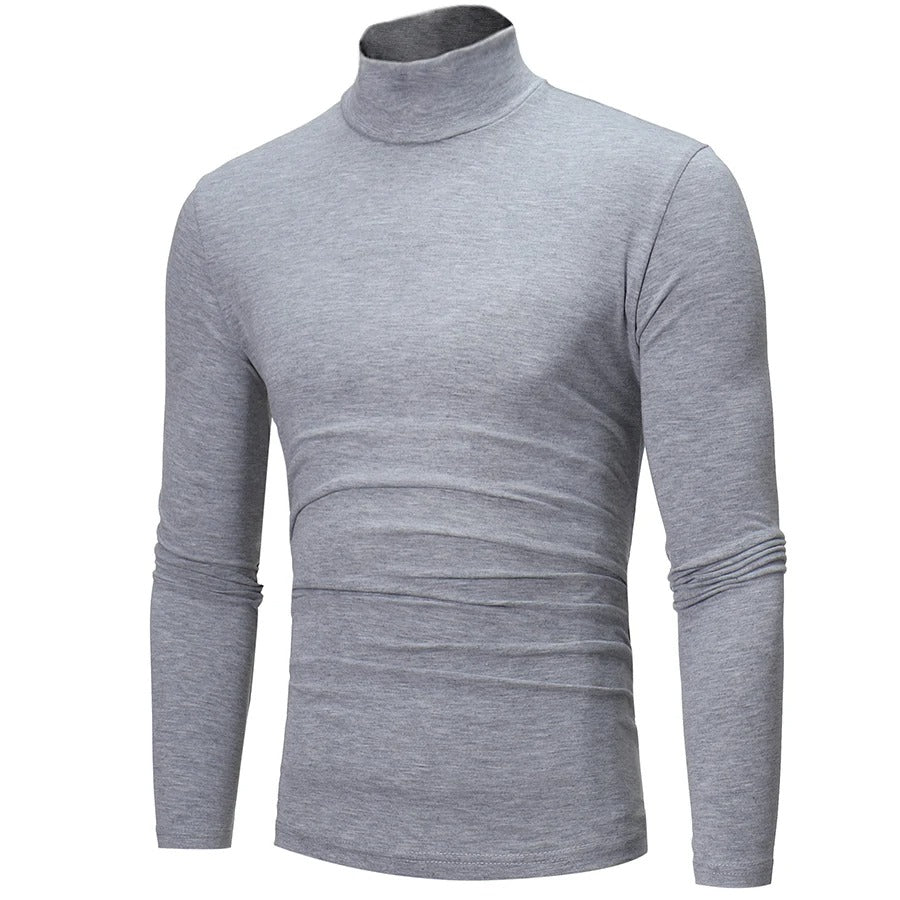 Thermo-Shirt Herren Slim Fit Winter Langarm Hoher Kragen