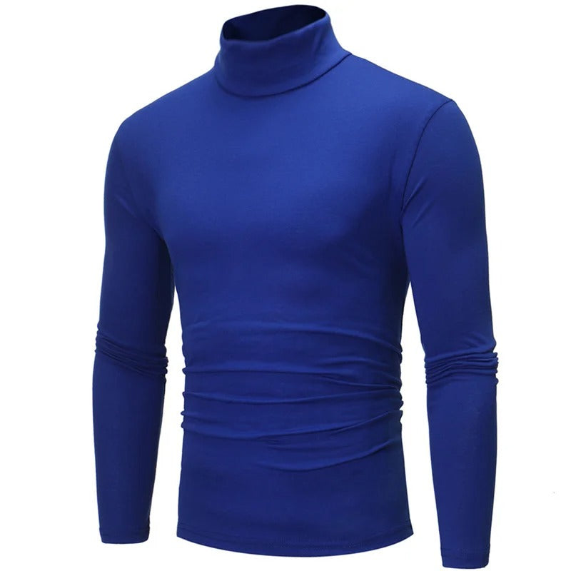 Thermo-Shirt Herren Slim Fit Winter Langarm Hoher Kragen