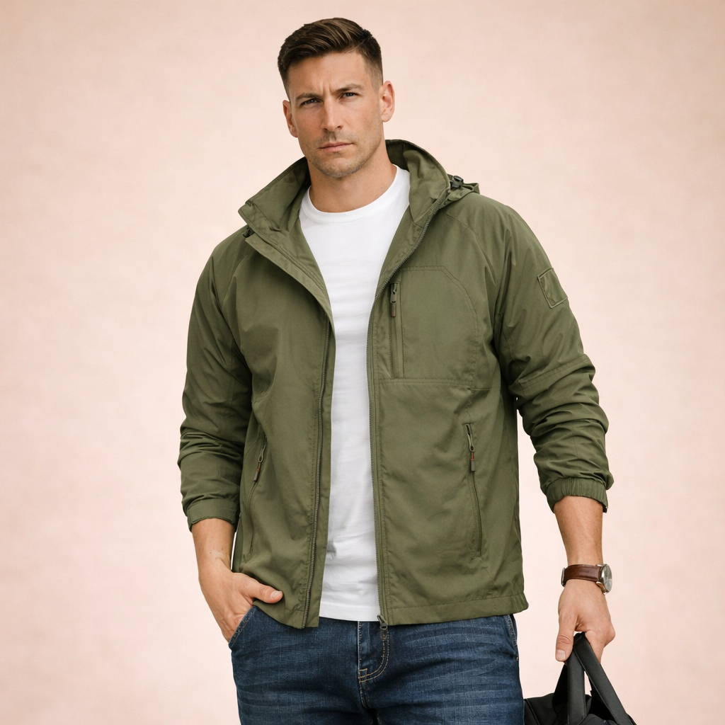 Leichte Übergangsjacke Herren Regular Fit Freizeit
