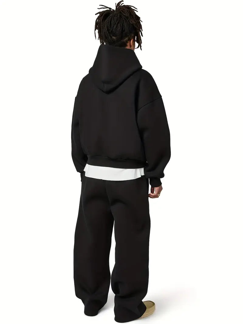 Herren Trainingsanzug mit Kapuze – lässiger Hoodie und Jogginghose Set