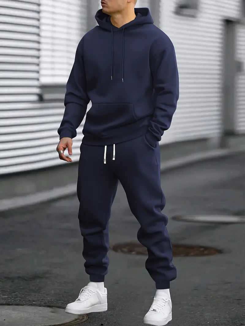 Trainingsanzug Herren | Bequemer Jogging Anzug mit Hoodie & Jogginghose | Ideal für Freizeit und Sport 3