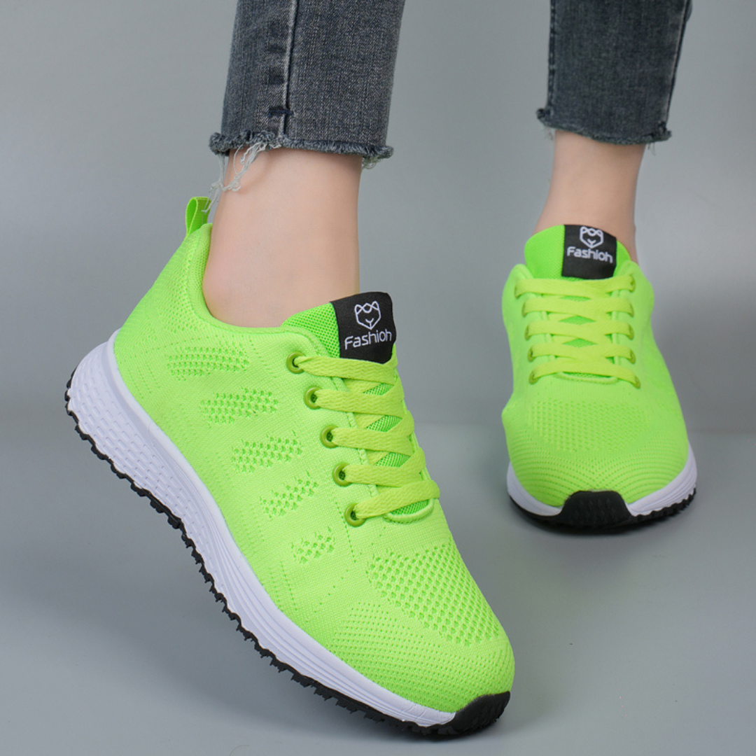 Leichte Strick-Sneaker Damen Regular Fit Freizeit Sommer