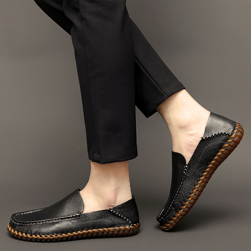 Elegante Leder-Loafer für Herren – Atmungsaktive und rutschfeste Alltagsschuhe