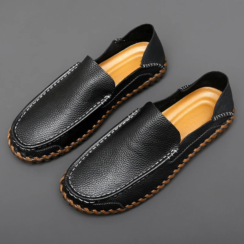 Elegante Leder-Loafer für Herren – Atmungsaktive und rutschfeste Alltagsschuhe