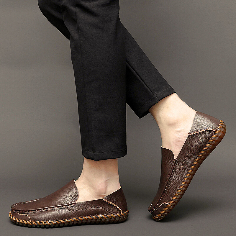Elegante Leder-Loafer für Herren – Atmungsaktive und rutschfeste Alltagsschuhe