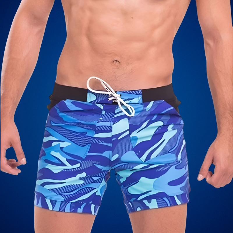 Badeshorts Herren Regular Fit Freizeit Sommer